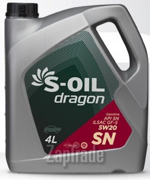 ������ �������� ����� S-oil DRAGON SN ����������������� | ������� DSN5W20_04